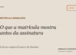 O que a matrícula mostra antes da assinatura, Germano Schroeder Neto