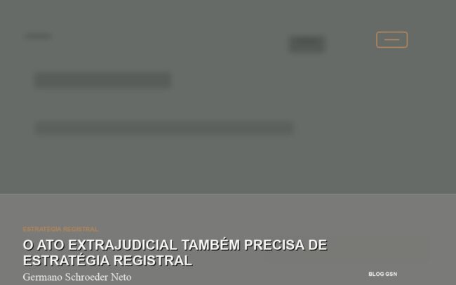 O ato extrajudicial também precisa de estratégia registral