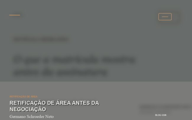 Retificação de área antes da negociação