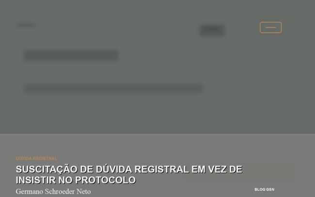 Suscitação de dúvida registral em vez de insistir no protocolo