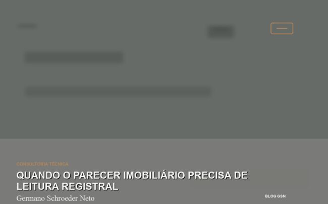 Quando o parecer imobiliário precisa de leitura registral